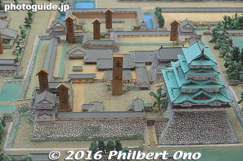 Scale model of Hommaru Goten palace and main tower.
Keywords: aichi nagoya castle