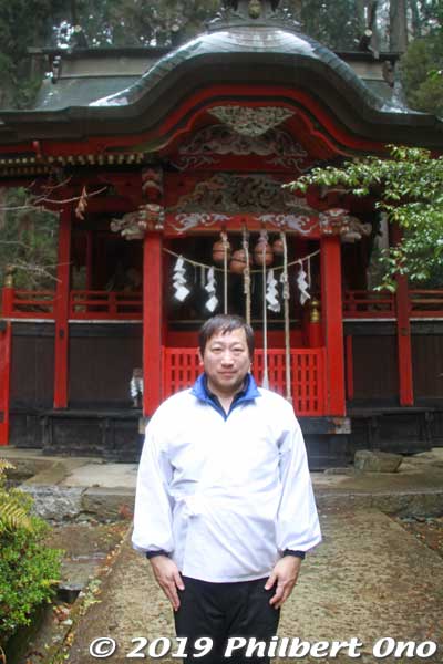 Hanazono Shrine priest.
Keywords: ibaraki kitaibaraki hanazono shrine