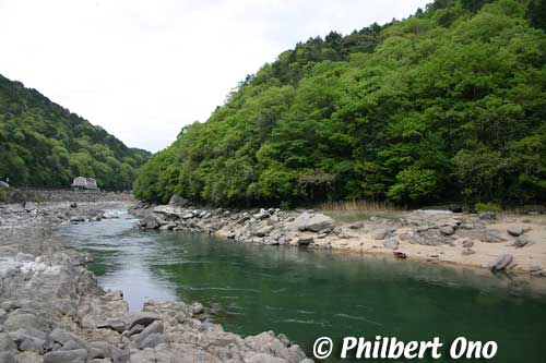 Seta River in Otsu, Lake Biwa's only outflowing river.
Keywords: shiga lake biwako