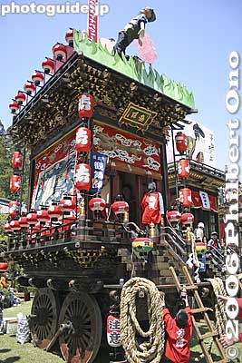 Float named "Kanbusha" 観舞車
Keywords: shiga hino-cho matsuri festival float