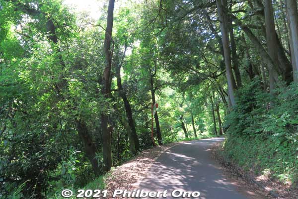 More narrow road along the western shore of Yogo.
Keywords: shiga nagahama lake yogo