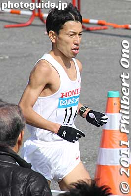 7th place is KODA Takaaki and the 2nd place Japanese.
Keywords: tokyo koto-ku marathon runners big sight finish line 