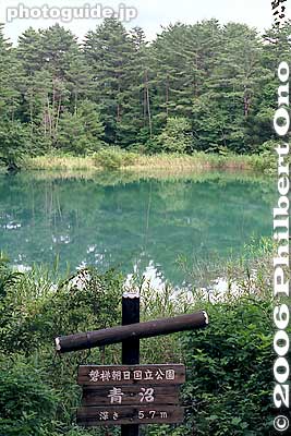 Aonuma Pond 青沼
Keywords: fukushima kitashiobara-mura village goshikinuma bandai-asahi national park japanlake pond