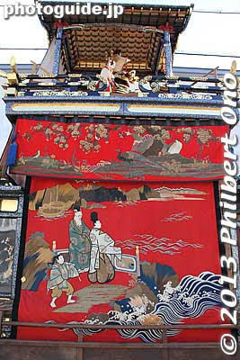 Keywords: gifu hashima takehana matsuri festival floats tapestry