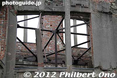 Notice the steel braces to reinforce the building.
Keywords: hiroshima peace memorial park atomic bomb dome