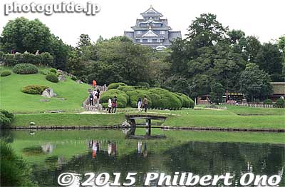 Korakuen Garden with Okayama Castle in the background.
Keywords: okayama korakuen japangarden