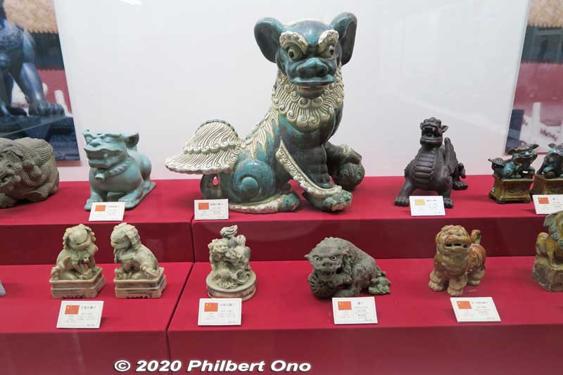 Lots of different shisa displayed in the museum.
Keywords: okinawa nanjo world history culture museum shisa seesaa