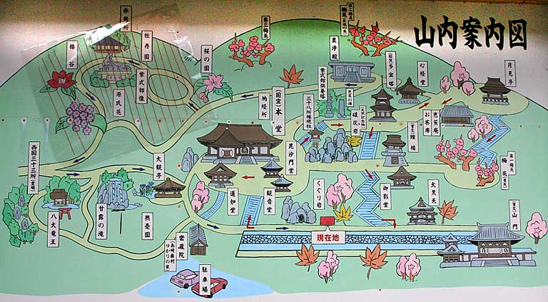Map of Ishiyama-dera
Keywords: shiga otsu ishiyama-dera buddhist temple