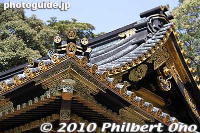 Honden Hall roof
Keywords: shizuoka nihondaira kunozan toshogu shrine 